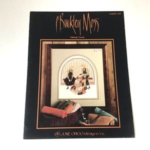 1985 Cross Stitch Pattern Taking Turns Quilting P. Buckley Moss 107 Vintage